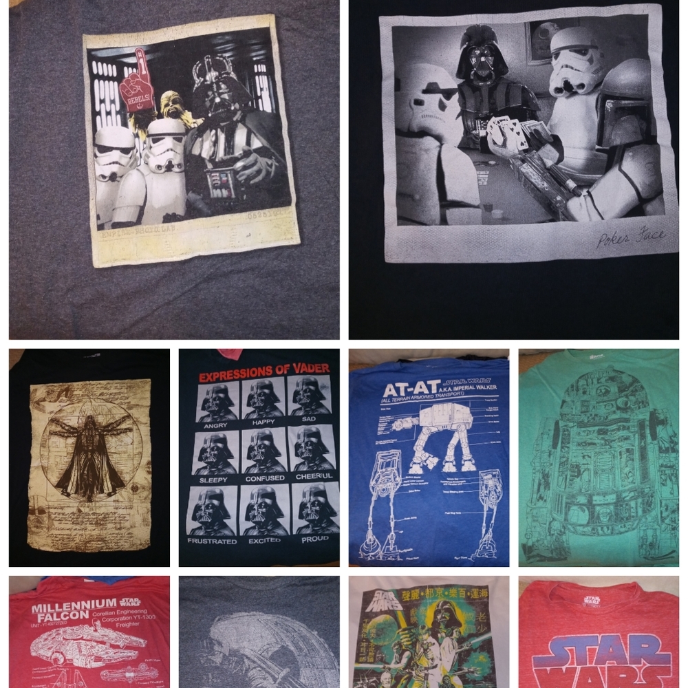 Star wars XL T-shirt lot